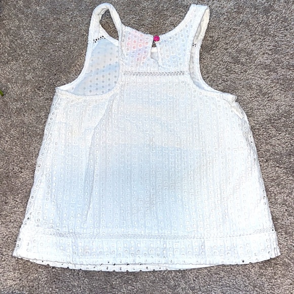 Girls 3T white sleeveless shirt. Lilly Pulitzer - Picture 2 of 3